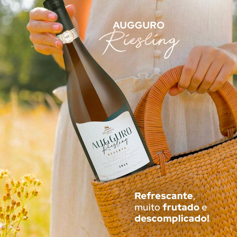 Riesling Vinho Branco Fino Seco 750ml Augguro - Vinícola Belmonte