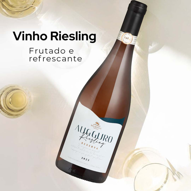 Riesling Vinho Branco Fino Seco 750ml Augguro - Vinícola Belmonte