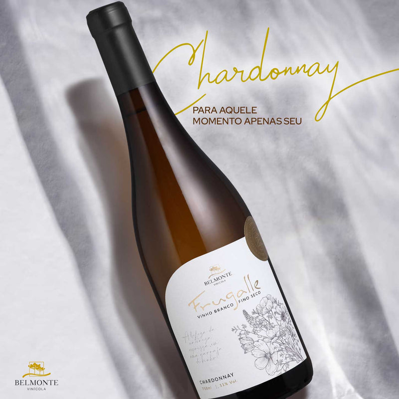 Chardonnay Vinho Branco Fino Seco 750ml Frugalle - Vinícola Belmonte
