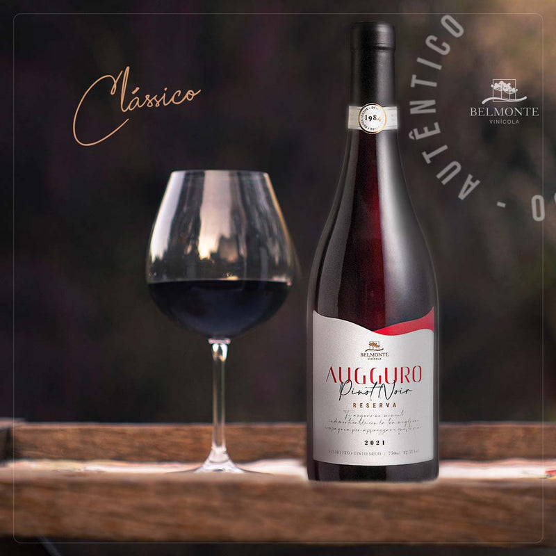 Pinot Noir Vinho Tinto Fino Seco 750ml Augguro - Vinícola Belmonte