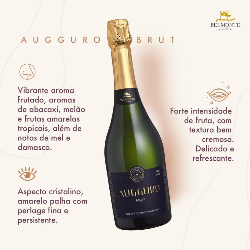 Kit Brut Chardonnay Augguro Compre 5 e leve 6 - Vinícola Belmonte