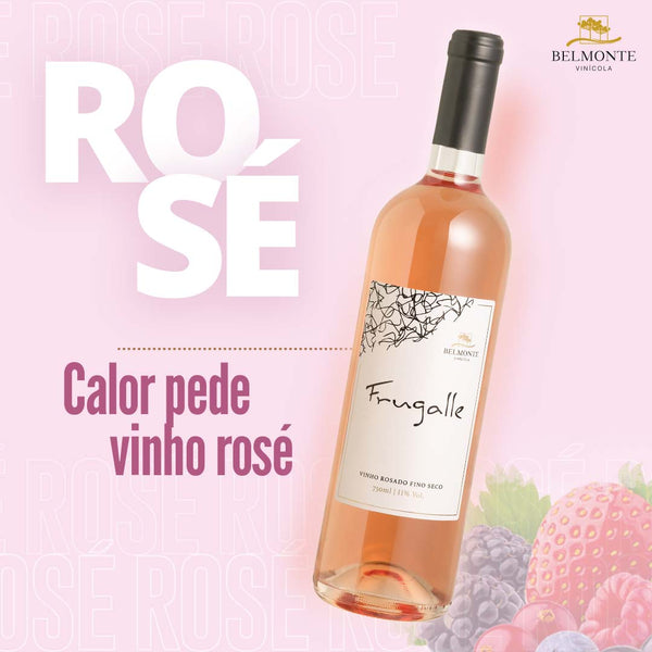 Vinho Fino Rosé Seco 750ml Frugalle - Vinícola Belmonte