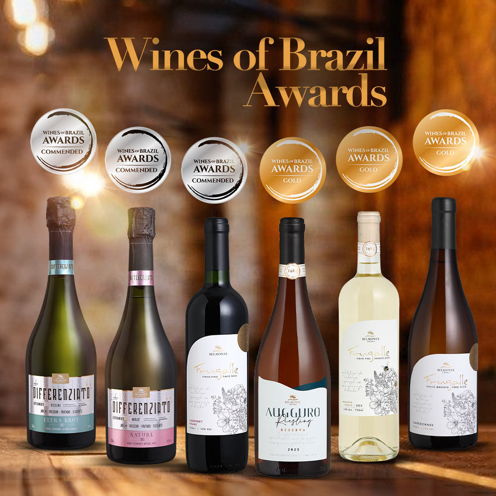 Premiações Nacionais e Internacionais dos Vinhos e Espumantes da Vinícola Belmonte