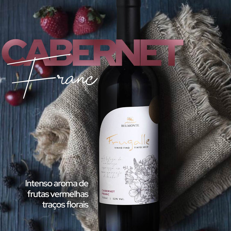 Cabernet Franc Vinho Tinto Fino Seco 750ml Frugalle - Vinícola Bemonte