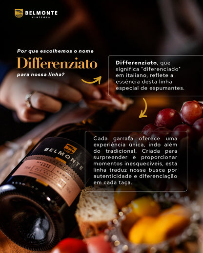 Espumante Natural Nature Rosé Gamay 750ml Differenziato - Vinícola Belmonte