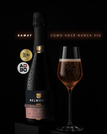 Espumante Natural Nature Rosé Gamay 750ml Differenziato - Vinícola Belmonte