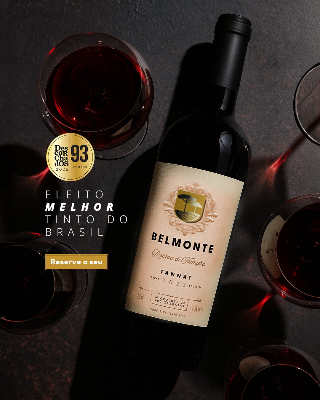 Tannat Vinho Fino Tinto Seco 750ml  Riserva Di Famiglia