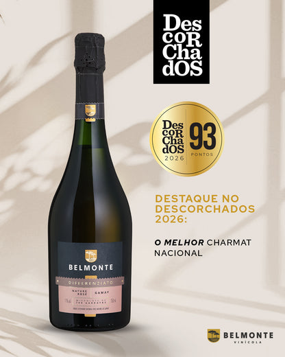 Espumante Natural Nature Rosé Gamay 750ml Differenziato - Vinícola Belmonte