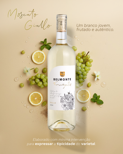 Moscato Giallo Vinho Fino Branco Seco 750ml Frugalle - Vinícola Belmonte