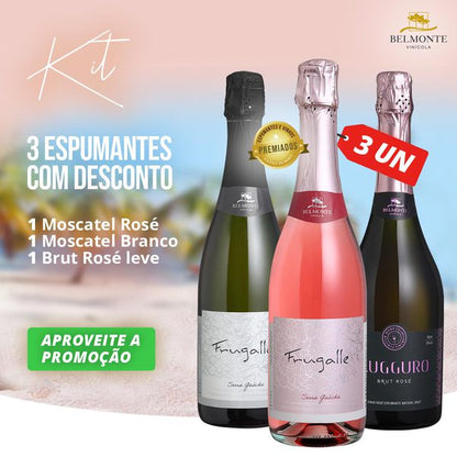 Kit 3 Vinos Espumosos